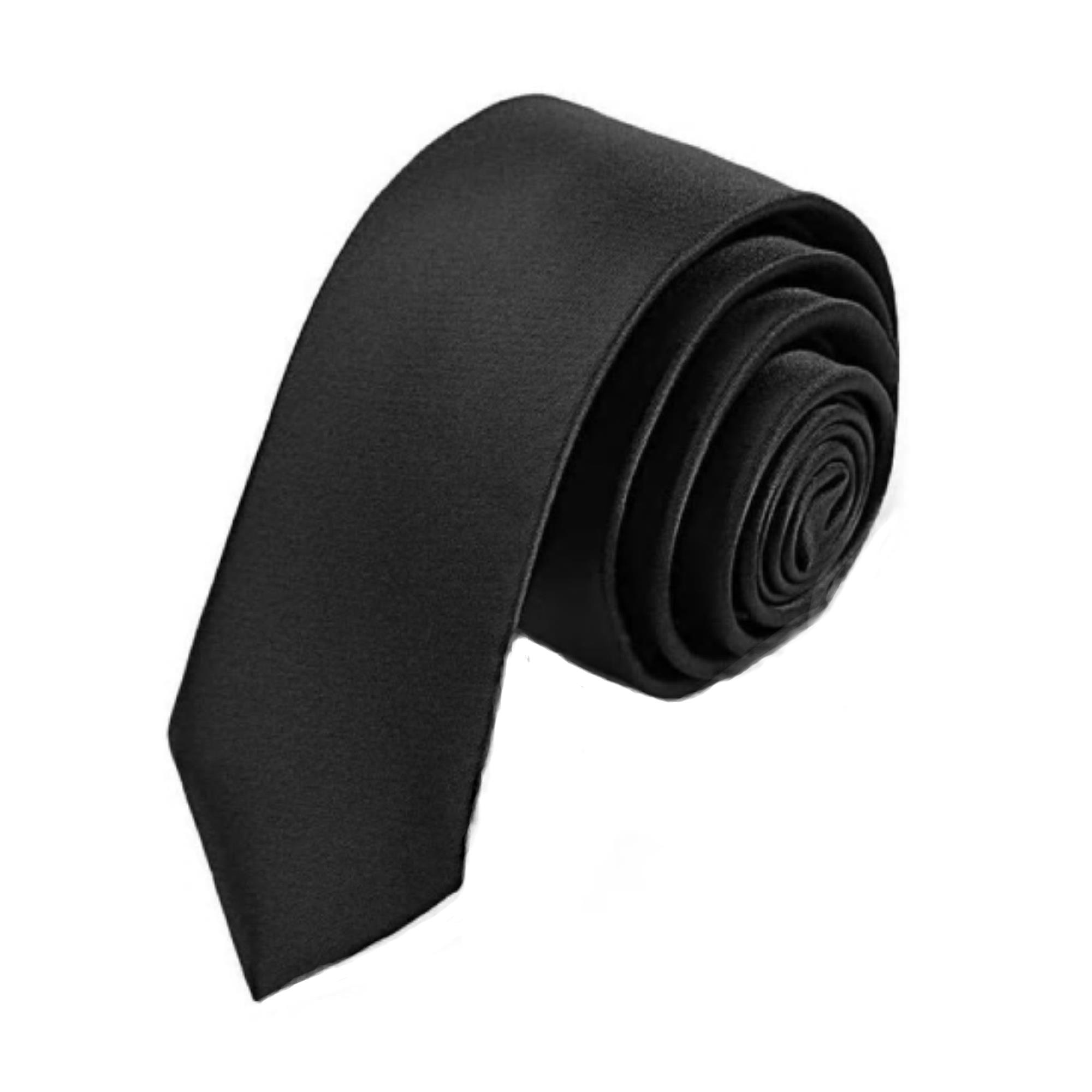 Cravatta stretta cravattino da uomo slim sottile 5 cm nera rossa blu bianca oro\